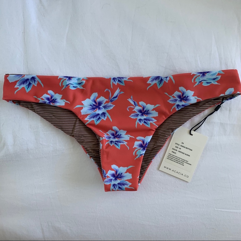 Acacia Swimwear Makai bottom in Vintage Aloha